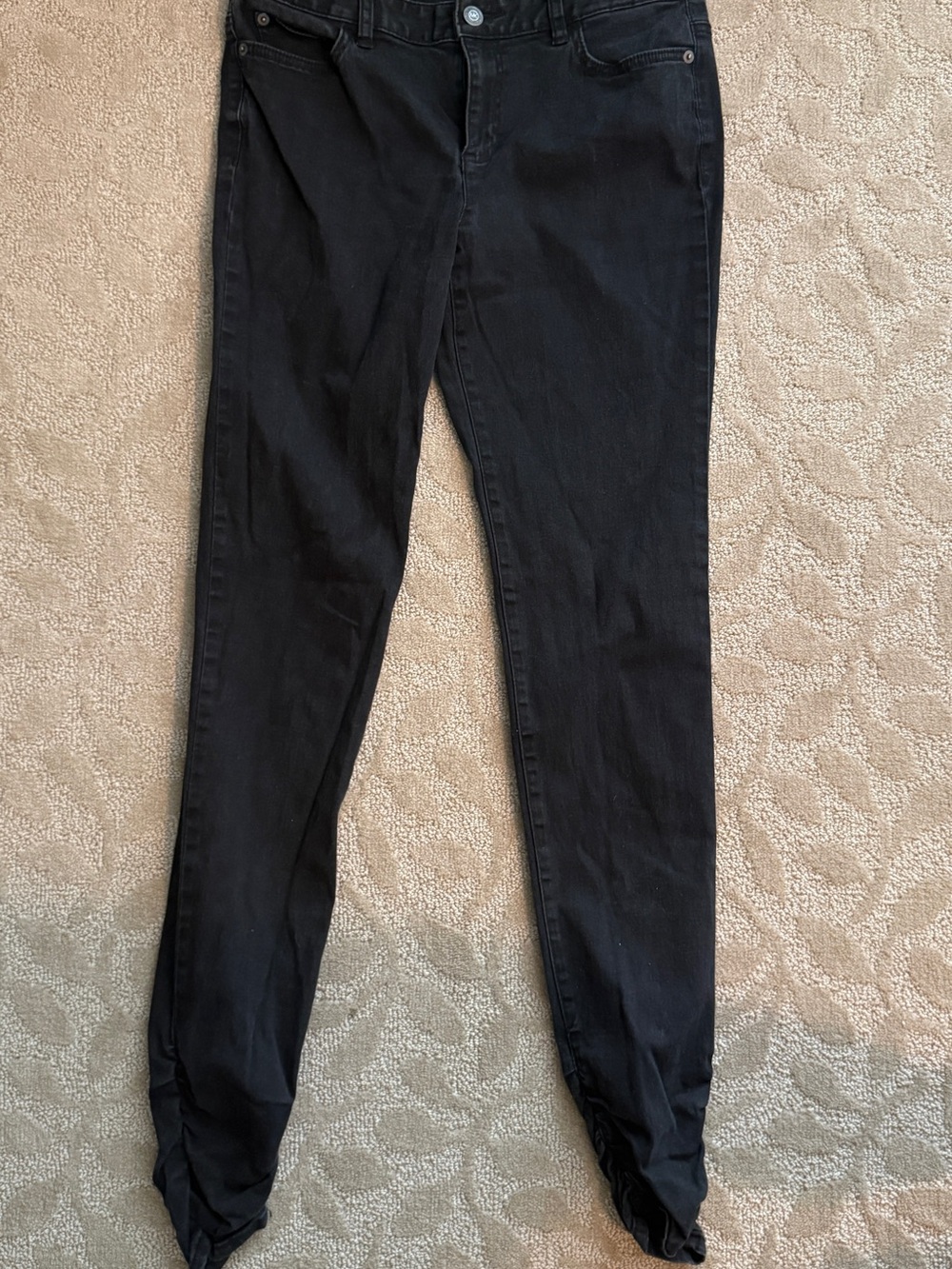 Michael Kors Black Skinny Jeans with Ankle Detail